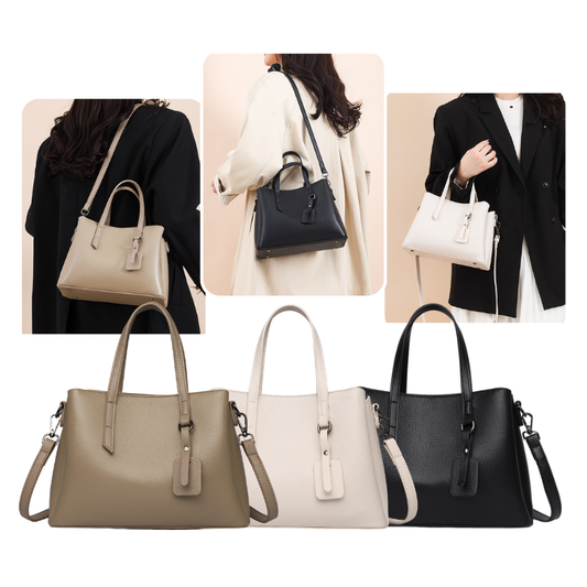 Echtleder Handtasche | Premium Tasche für Damen mit Schultergurt