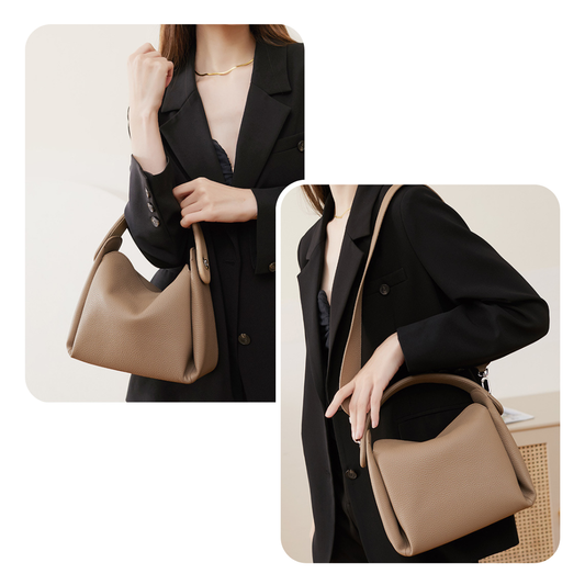 Zeitlose Premium Echtleder Handtasche & Crossbody für Damen