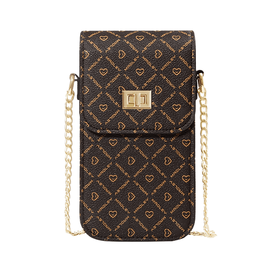 "Elegance Night" die kleine Abend-Clutch - Bagsandlove Braun Tasche