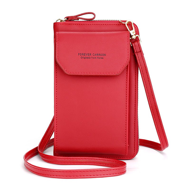 "Phone Pocket 2" die premium Clutch für Geld und Handy - Bagsandlove Dunkelrot Tasche