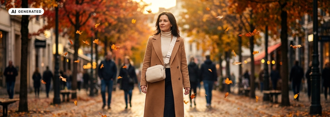 Beige Handtasche kombinieren für Damen, so geht's.