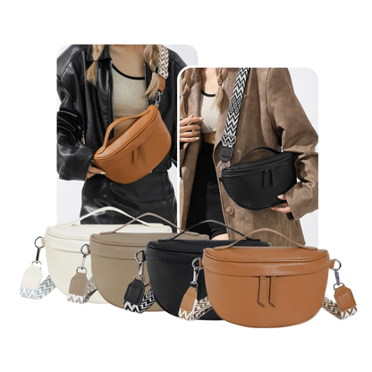 Premium Echtleder Bauchtasche & Crossbody Tasche Damen