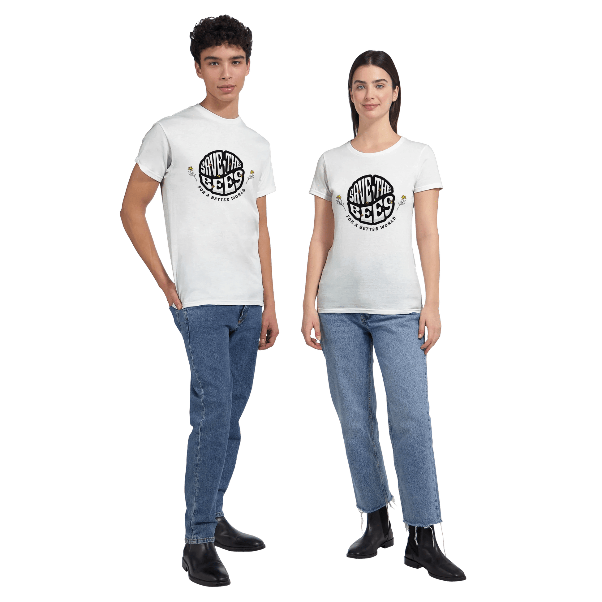 Rette die Bienen "Save the Bees" T-Shirt - Bagsandlove S Ash T-Shirt