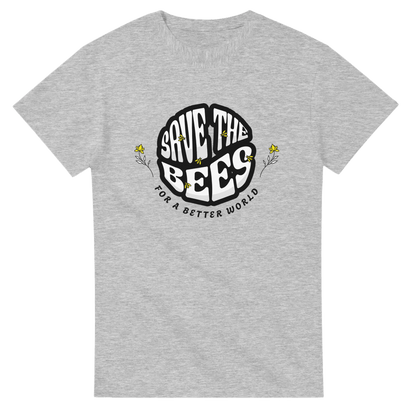 Rette die Bienen "Save the Bees" T-Shirt - Bagsandlove S Ash T-Shirt