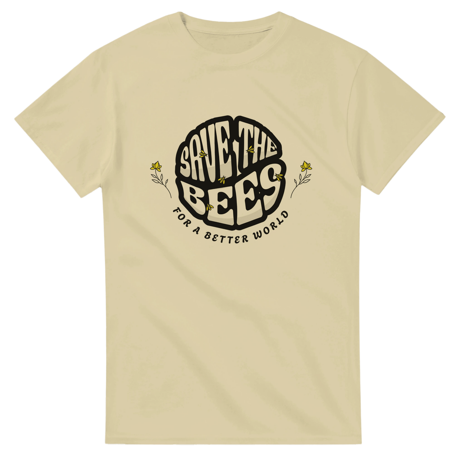 Rette die Bienen "Save the Bees" T-Shirt - Bagsandlove S Beige T-Shirt
