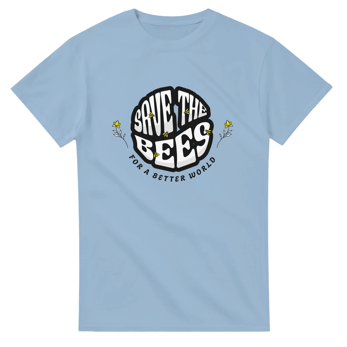 Rette die Bienen "Save the Bees" T-Shirt - Bagsandlove S Leichtes Blau T-Shirt