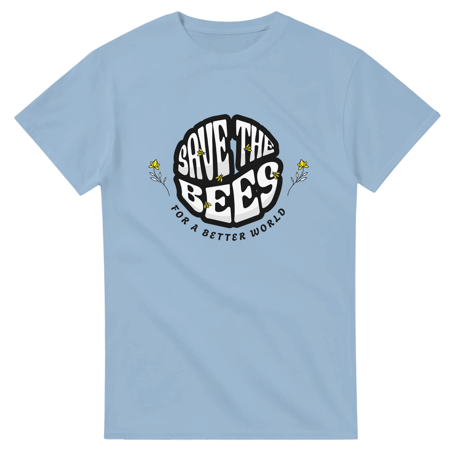 Rette die Bienen "Save the Bees" T-Shirt - Bagsandlove S Leichtes Blau T-Shirt