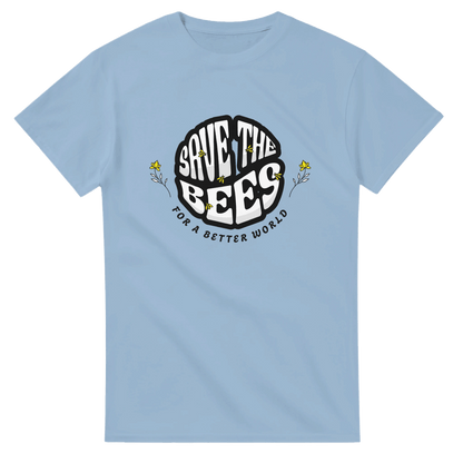 Rette die Bienen "Save the Bees" T-Shirt - Bagsandlove S Leichtes Blau T-Shirt