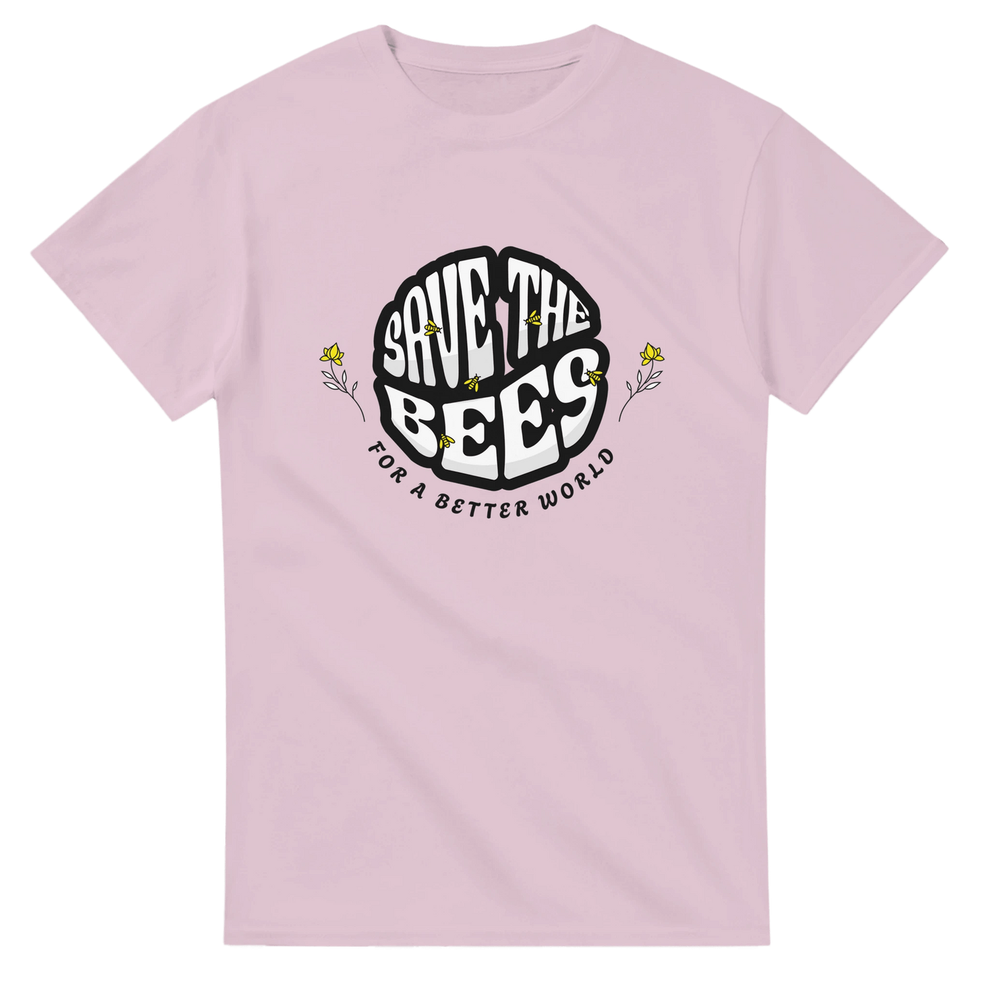 Rette die Bienen "Save the Bees" T-Shirt - Bagsandlove S Leichtes Pink T-Shirt