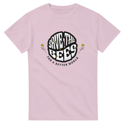 Rette die Bienen "Save the Bees" T-Shirt - Bagsandlove S Leichtes Pink T-Shirt