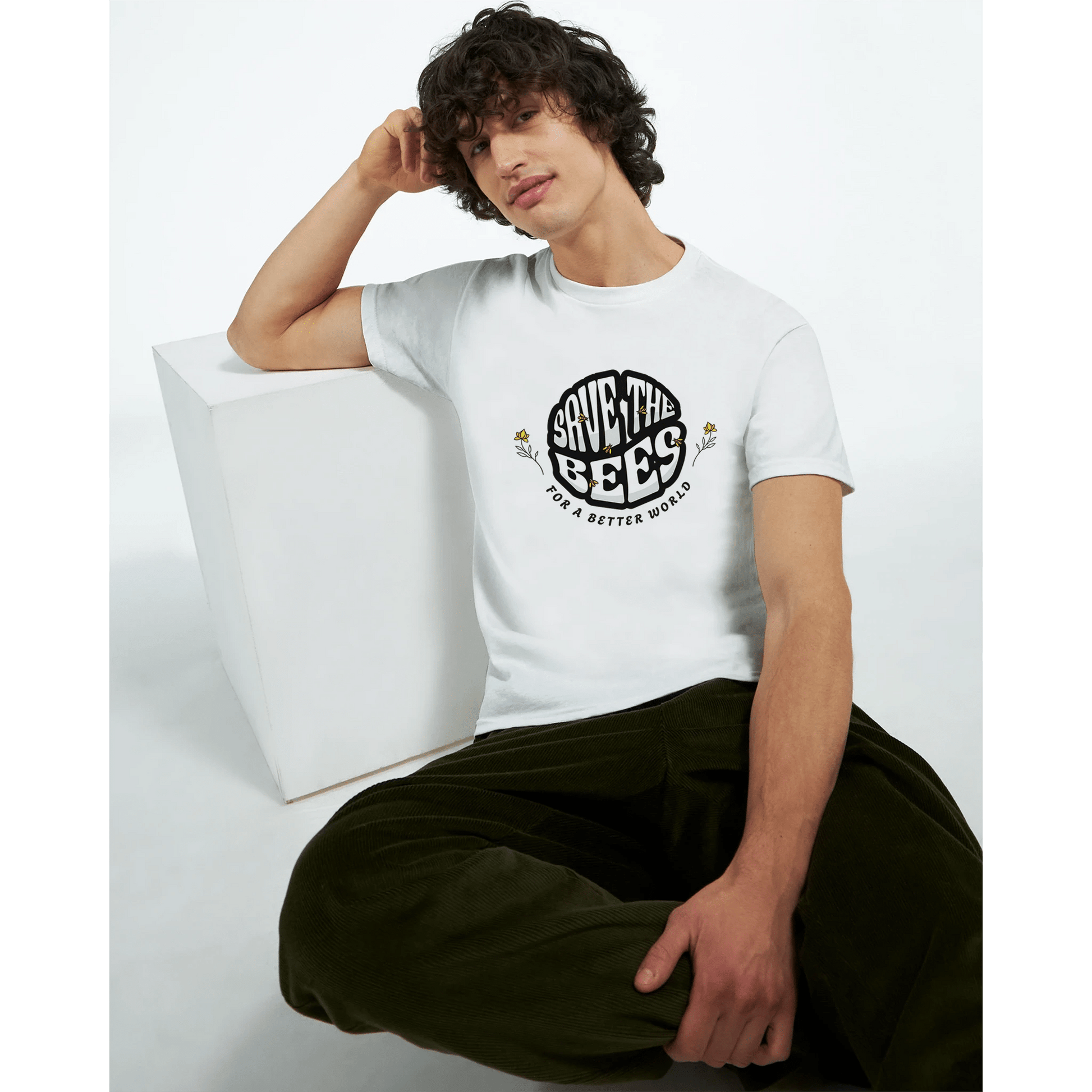 Rette die Bienen "Save the Bees" T-Shirt - Bagsandlove S Weiß T-Shirt